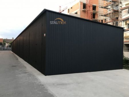 Řadový garáž – grafit (antracitová šedá) RAL 7016